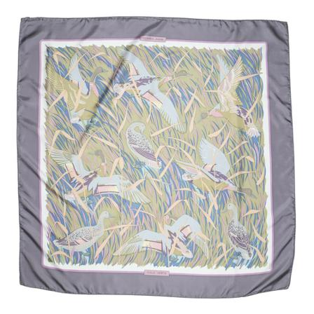Hermès Vintage, Pre-owned Scarf Grijs, Dames, Maat:ONE Size