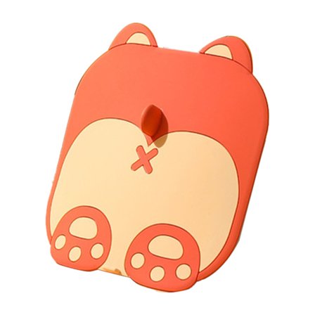 Silikonavløpsstopper i tegneseriestil, luktbestandig, sklisikker for hjem, bad, toalett, oransje