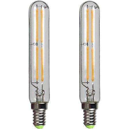 2-pack 4w T20 LED-lampa E14 Edison Liten bas Varmvit 2700k