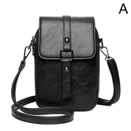 Kvinnor Mobiltelefonväska Läder Cross-body Mini Handväska Shoulder Po