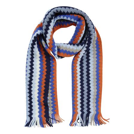 Missoni, Scarf Blauw, Heren, Maat:ONE Size,multicolor