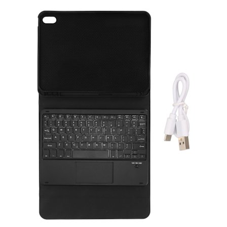 Tabletveske med magnetisk tastatur og berøringsplate for iOS 10,9 tommer 2022 Generasjon 10 Svart