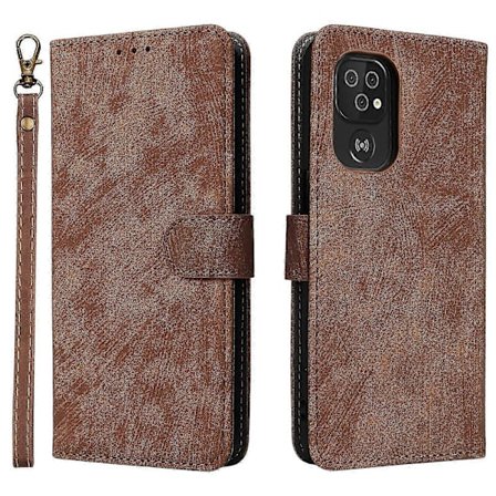 Doro 8100/8200 PU Læder Pung Etui med Støtte & Rem - Beskyttende Telefoncover [DB] Brun