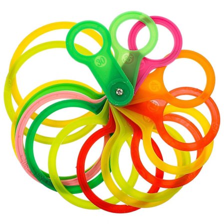 Plastik Frugtmåleværktøj til Appelsiner og Citrus Diameter Måling til Frugtklassificering Holdbart Sæt