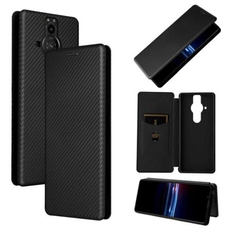 Xperia Pro-i Flipfodral Kortfack Carbondreams Svart