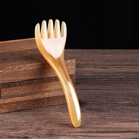 Resin Bivoks Hoved Massage Kam Massager Gua Sha Stick Five-cla