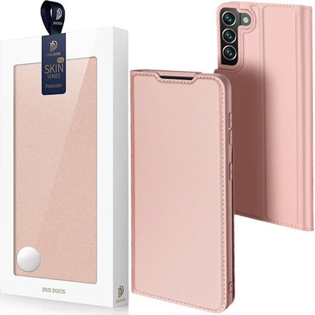 Dux Ducis Skin Pro-deksel med klaff for Samsung Galaxy S22+ (S22 Plus) rosa
