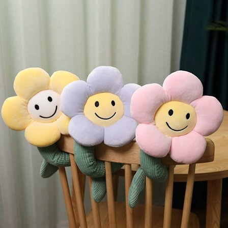 3 st plysch gardin spänne tecknad sol kronblad mjuk söt blomma gardin spänne bindning fri hål 95x22cm