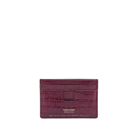 Tom Ford, Card Holder Fioletowy, Kobieta, Rozmiar: ONE Size
