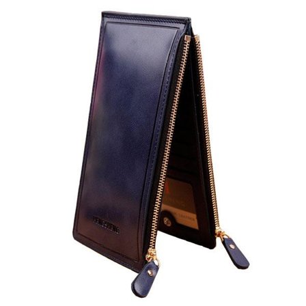 Kaksisuuntainen monilokeroinen lompakko - tummansininen