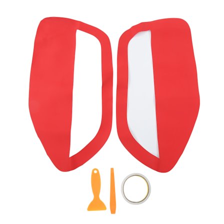 2 st Dörrpanelinsats Kortöverdrag Vänster Höger Mikrofiberläder Ersättning för Ford Mustang 2005‐2009 Röd