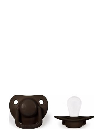 2-Pack Pacifiers - Chocolate 0-6 Months Baby & Maternity Pacifiers & Accessories Pacifiers Brun Filibabba