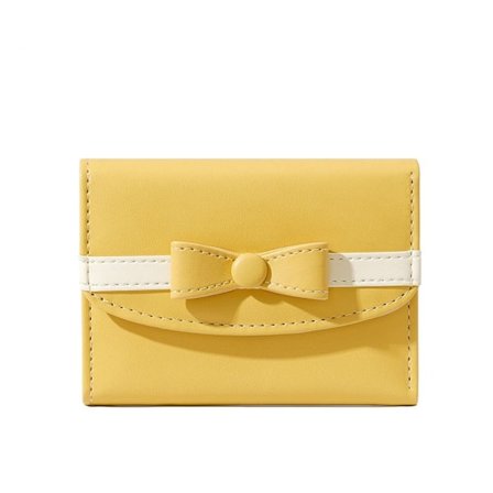 Kort plånboksväska GUL