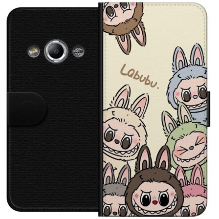 Kompatibelt Lommeboketui til Samsung Galaxy Xcover 3 Monster kanindukke med blomsterkrans vinylfigur