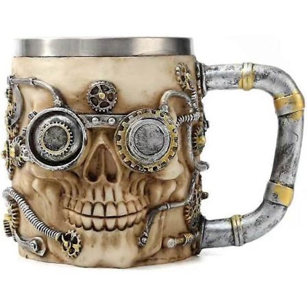 Kranie Ølkrus, Kranie Viking Drikkekrus, Skelet Resin Ølseidel Tankard, Kaffe Tekop, Halloween Bar Drikkevare Gave