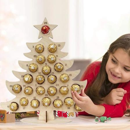 Trächokladram Jul Adventskalender Trädhorn