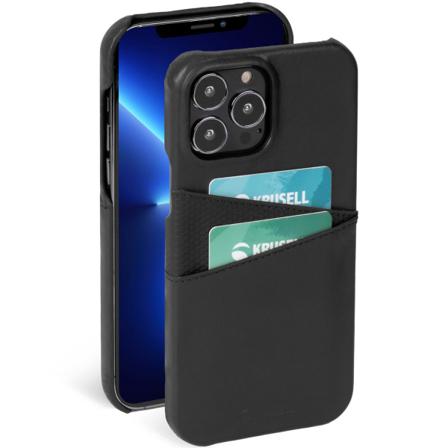 Krusell Leather Cardcover Iphone 13 Pro Svart