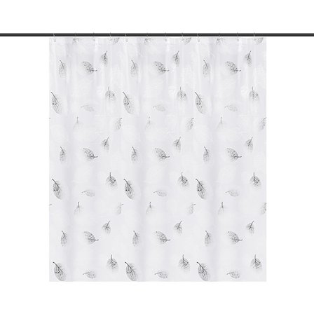 Duschdraperi, 180 x 200 cm, Vatten- och mögelbeständig, Flexibl