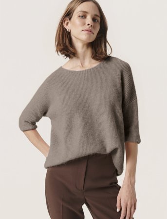 Soaked in Luxury Sltuesday Jumper - Brown - XS