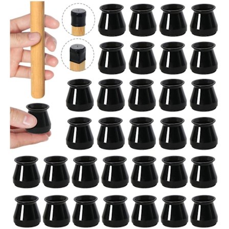 20 stk. Stolesokker Skridsikre Møbelsokker Elastiske Stolebensokker