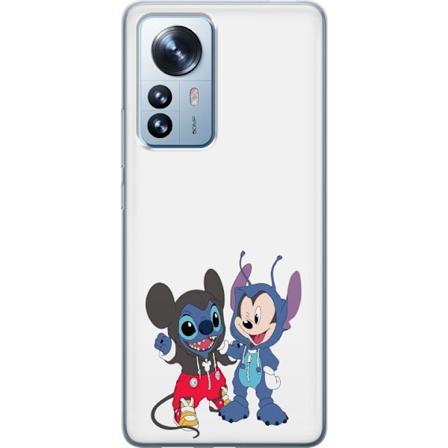 Xiaomi 12 Pro Gennemsigtig cover Stitch Mickey Mouse