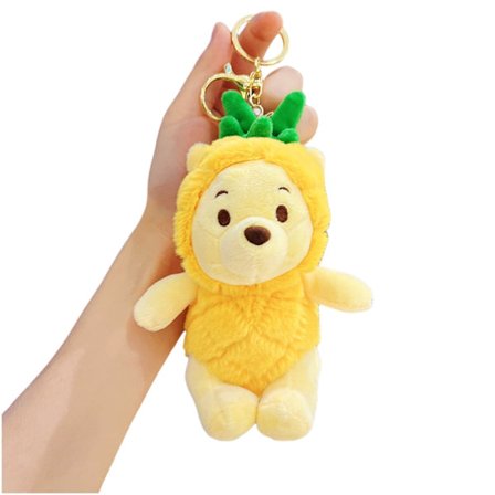 Mjuk söt dockhängsleksak docka skolväska tecknad docka nyckelring klomaskin