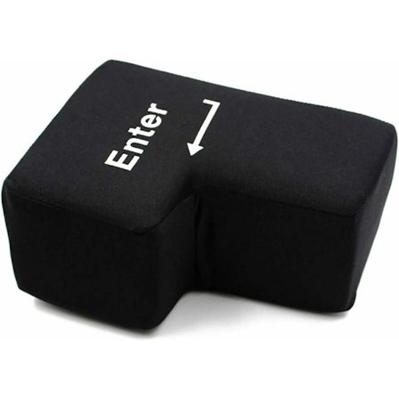 Suuri Enter-painikkeen stressiä lievittävä tyynylelu Kotitoimiston päiväunatyökalu Uusi erittäin suuri koko