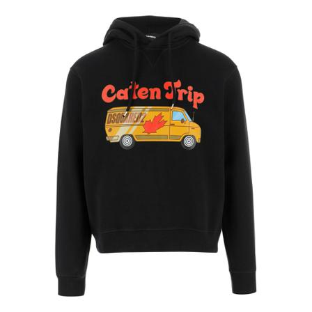 Dsquared2 Sweatshirt , Zwart , Heren , Maat: S