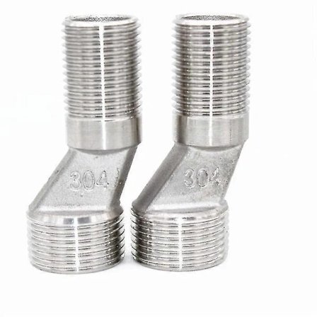 S-kobling 1/2 tomme Han til 3/4 tomme Han Gevind Offset Adapter Monteringshardware til Badeværelse Væg Hane Udsat Brusesæt