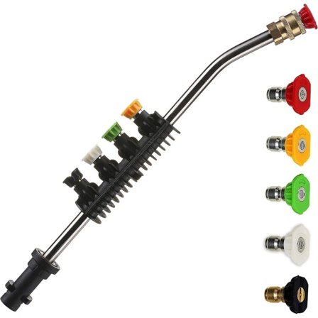 IC Høytrykksvasker Forlengelsesstang med Adapter, Utbyttbar Lans, Kun Kompatibel med Karcher K2, K3, K4, K5, K6, K7, 50 cm