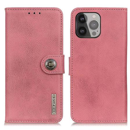 Khazneh Plånboksfodral Iphone 13 Pro Max - Rosa Rosa