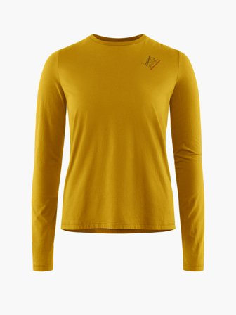Klättermusen - Runa Endeavour LS Tee Women's's - Gold - Women's - XXS