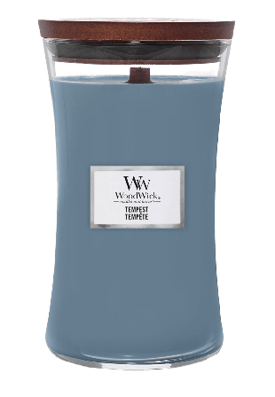 WoodWick Hourglass Tempest Large Ljus & ljusstakar Blå 611 g