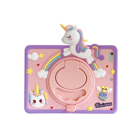 Fodral för iPad Air 4 10.9" PaPa enkel skal enhörning roterande ställ tecknad