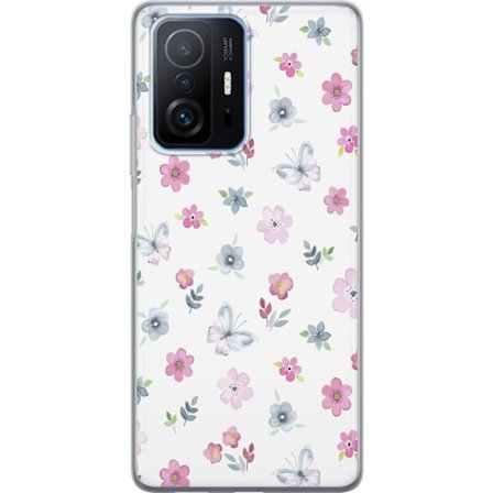 Mobilskal till Xiaomi 11T Pro med Blommor och fjärillar