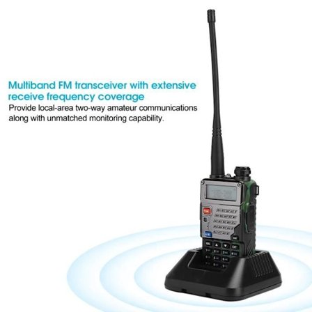 HURRISE Walkie Talkie Professionel Dual Band Video Bil Walkie Talkie To-vejs Radio EU Stik