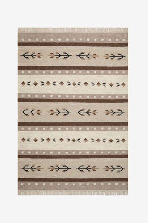 KM Home - Villamatto Fagersta - Beige - Villamatot - 240X340 - - Homeroom