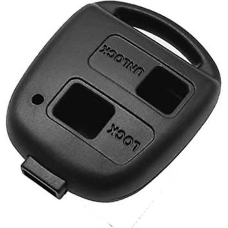 Fjernkontrolldeksel for bilnøkkel med 2 knapper, gummiputebrytere for RAV4 Prado Corolla Land Cruiser Previa Echo Tarago Alphard Fob-deksel, 