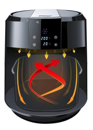 STEBA HF 5000 XL Varmluftsrister 1800W Sort