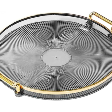 Grått nettbrett med håndtak, matholder