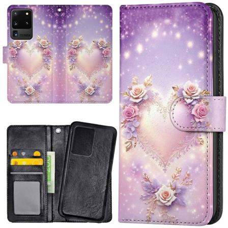 Samsung Galaxy S20 Ultra - Lompakkokotelo/Kuoret Heart