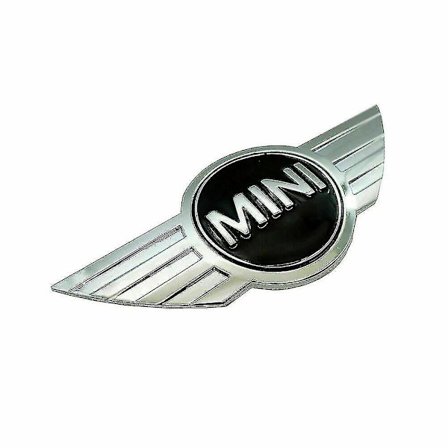 Mini Badge Logo Front Bonnet Chrome Hood Metal Sticker . Emb