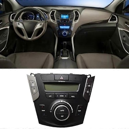 Kontrollpanel for klimaanlegg i bil, A/C-kontroller kompatibel med Hyundai Santafe Santa Fe DM 2013-2016 972502W350 972502W300-Perfekt