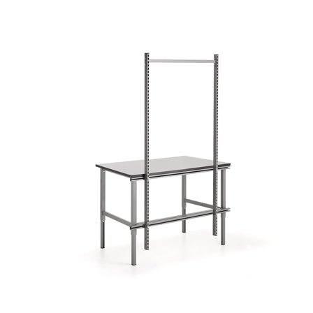 Påbyggnadsram med 2 pelare till manuellt bord, L 1200 mm
