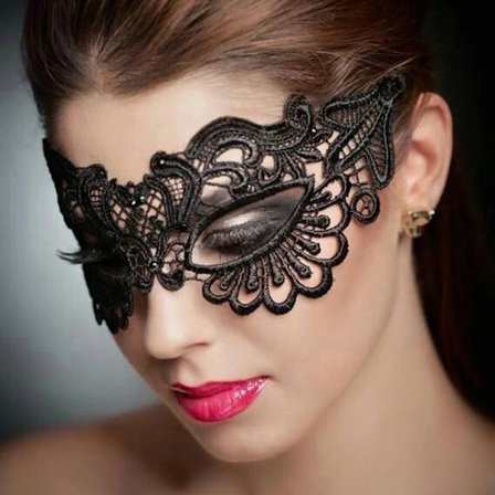 Halloween Cosplay And Party Lace Eye Mask Sexy Lady Cutout Eye Mask For Masquerade Party Fancy Dress Costume 2N001