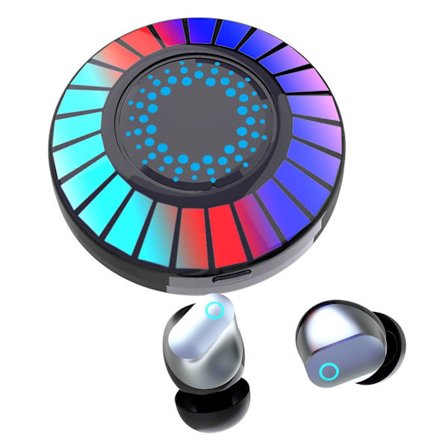 Gaming Bluetooth-headset, flerfärgad RGB-ljuseffekt Bluetooth-headset, brusreducerande headset(A)