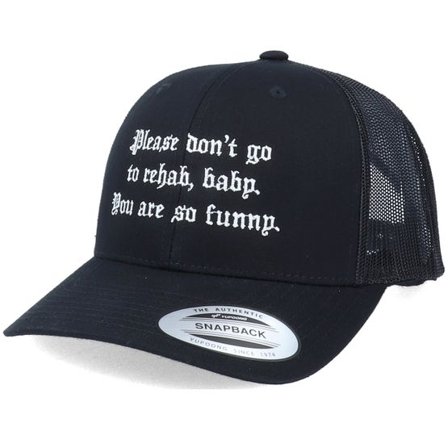 Iconic - Svart trucker Keps - Please Don't Go To Rehab Baby Black Trucker @ Hatstore