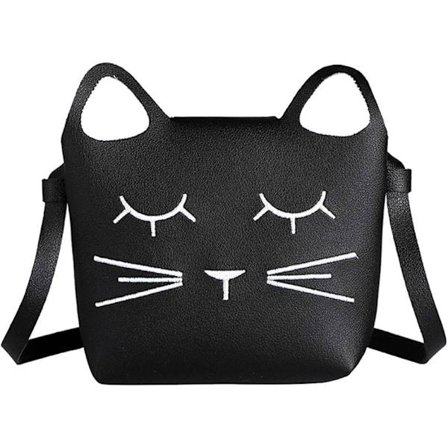 Søt skulderveske for jenter, håndveske, miniveske, katte-crossbody-veske