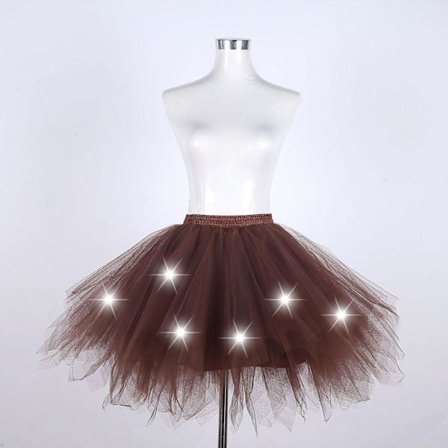 Skjørt Utdrikningslag Tutu Tyllskjørt Underkjole Ballettbøyleskjørt 4-lags skjørt