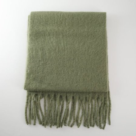 Vinternyhet mohairull imitation kashmir enfärgad scarf, förlängd och förtjockad tjock tofs, höst och vinter varm scarf